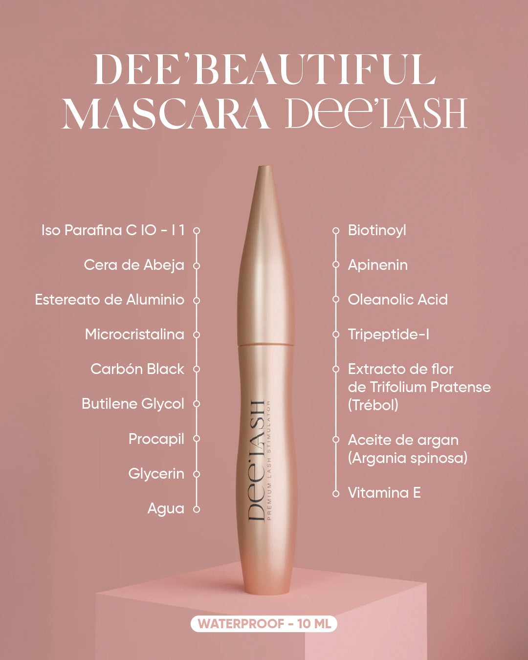 Dee’Beautiful Mascara – Natural & Waterproof